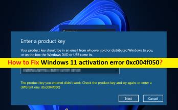 Erreur Dactivation De Windows 11 0xc004f050 Techs Gizmos