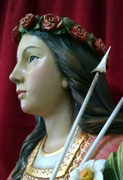 St Philomena Statue By Ferdinand Stuflesser