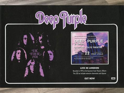 Deep Purple Live In London 1974 Photo 411146190 ᐈ Djupegatan På Tradera