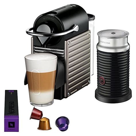 Nespresso Pixie Original Espresso Machine With Aeroccino Milk Frother