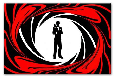 Fantastic James Bond Canvas And Poster Prints Showing A Pop Art Style