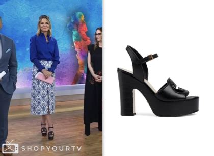 The Today Show: May 2024 Savannah Guthrie's Black Logo Cutout Platform ...