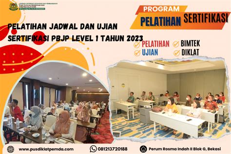 Pelatihan Jadwal Dan Ujian Sertifikasi PBJP Level 1 Tahun 2023