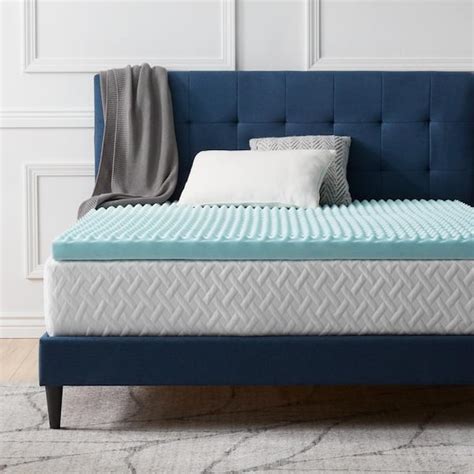 Lucid Comfort Collection In Queen Memory Foam Egg Crate Gel Swirl