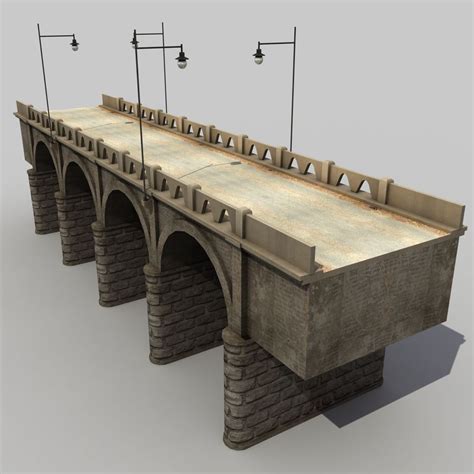 Dsmax Bridges Modeled