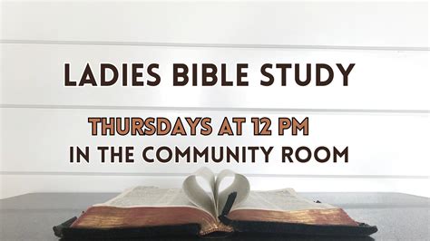 Ladies Bible Study Community Lutheran Church