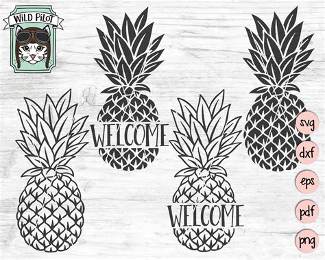 Pineapple Svg File Pineapple Welcome Svg File Pineapple Bundle