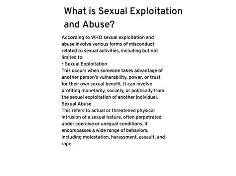 Ppt What Is Sexual Exploitation Powerpoint Presentation Free Download Id13125728