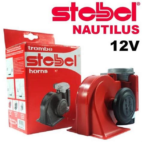 ORIGINAL STEBEL 12V 24V NAUTILUS SUPER LOUD TWIN AIR HORN MADE IN