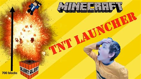 Minecraft Tnt Launcher Tutorial Easy Youtube