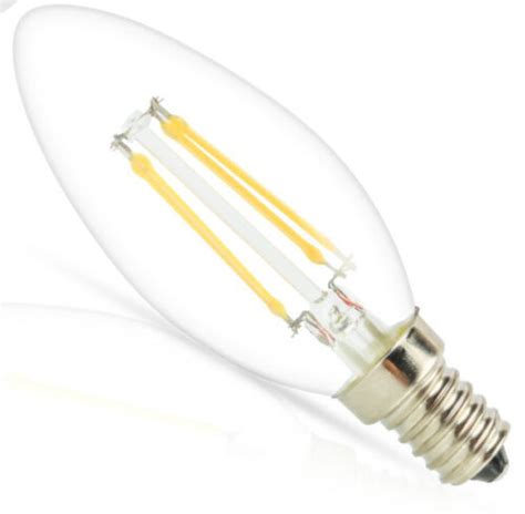 LAMPADINA LED E14 4W V TAC CANDELA FILAMENTO LUCE CALDA 2700K EBay