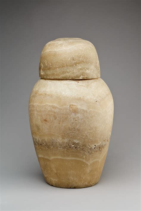 Canopic Jar With A Falcon Headed Lid Qebehsenuef Late Period Saite