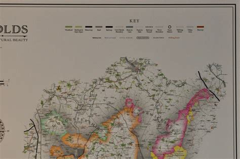 Cotswolds AONB Map | Etsy