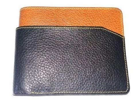 Male Black And Brown Men Bifold Leather Wallet Card Slots At Rs