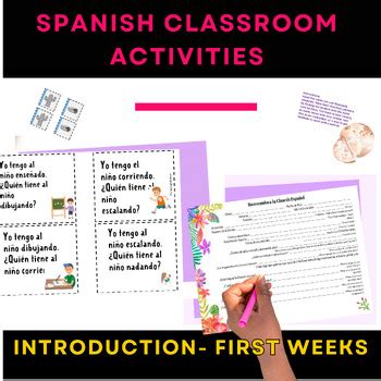 First Week Of Spanish Activities By Thespanglishmom Tpt