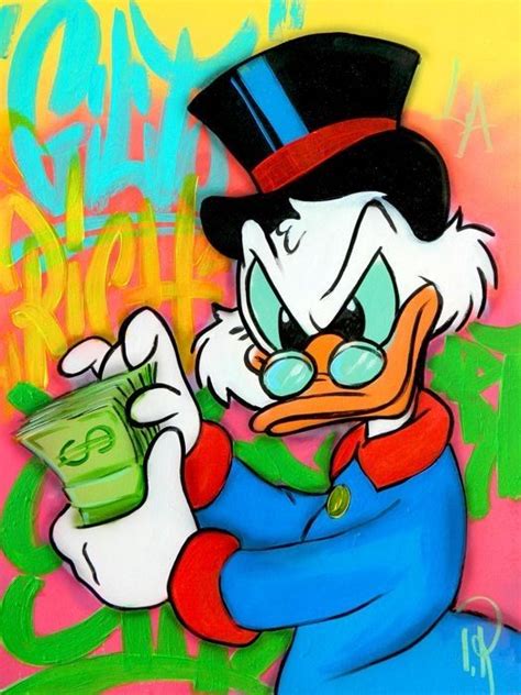 Donald Duck Disney Pop Art Pop Art Cartoon Painting