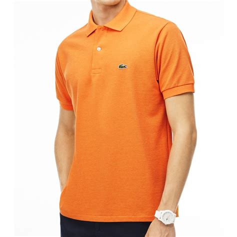 Lacoste L1264 Polo Korte Mouwen Classic Fit Heren Oranje