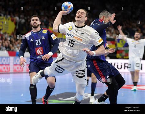 Juri Knorr Di Germania Francia Vs Germania Ehf Mens Handball Euro