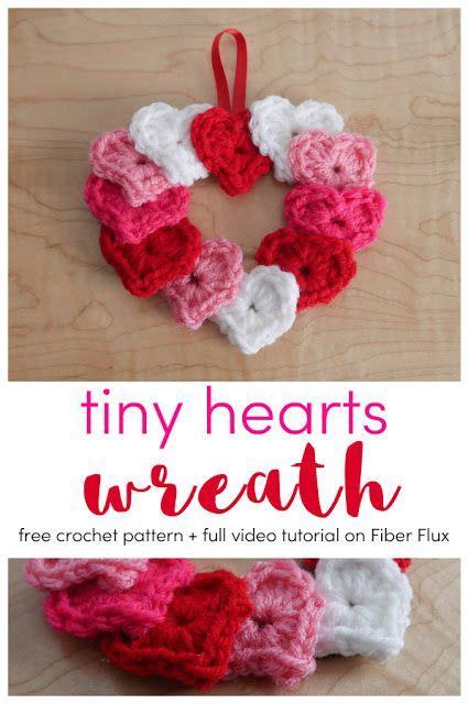 Tiny Hearts Wreath Free Crochet Pattern Video Artofit