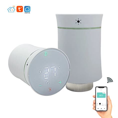 Adjustable Programmable Digital Home Tuya Wifi Zigbee Temperature Trv