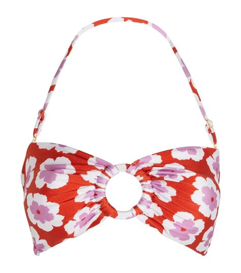 PatBO Windflower Bandeau Bikini Top Harrods US