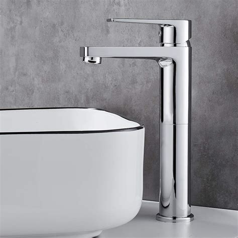 Gricol Bathroom Tall Basin Tap Vessel Sink Tap For Bowl Single Handle Lavatory Vanity Sink Tap