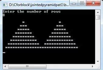 C Program To Print Jointed Pyramid Pattern Pattern Pyramids Print