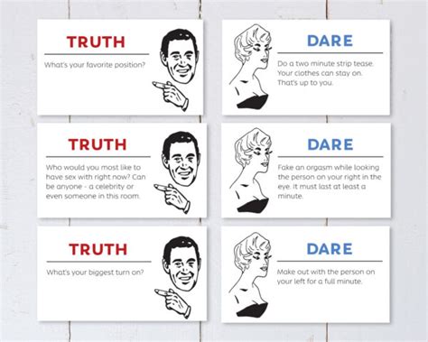 Printable Kinky Truth Or Dare Cards Instant Download Kinky Ink Press