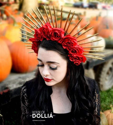 Sugar Skull Crown Dia De Los Muertos Headpiece Day Of The Dead