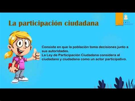 La participación ciudadana Segundo Grado Ciencias Sociales YouTube