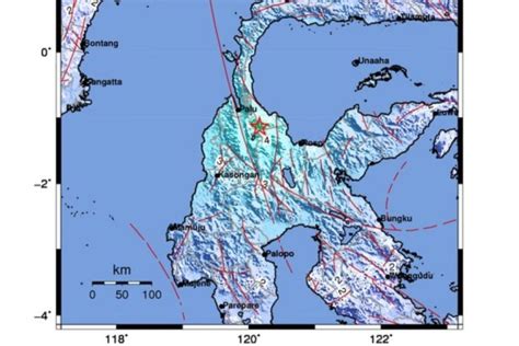 Bmkg Gempa M5 4 Di Parigi Moutong Sulteng Tidak Berpotensi Tsunami