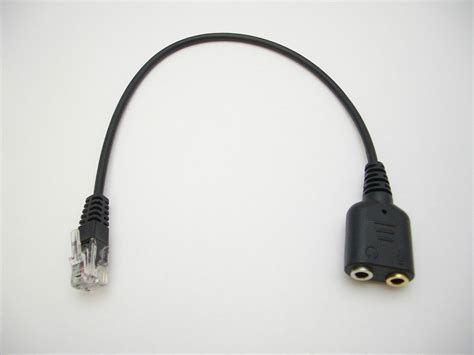 Adapter Cable 2 X 3.5mm Female to Modular RJ9 Jack for PC Headset to Telephones | eBay