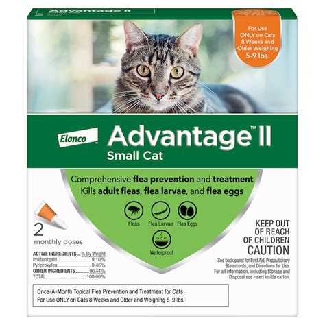 Elanco Advantage Ii Liquid Flea And Tick Treatment Pet Size Small In