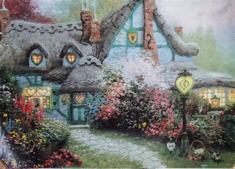 Thomas Kinkade Collectible Plate Enchanted Cottage Edwin Etsy