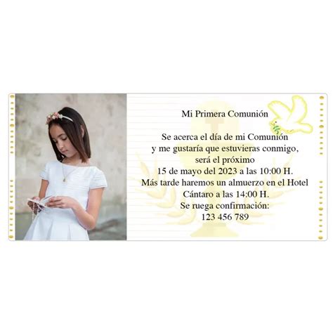 Invitación Comunión Niño Marinero Personalizada Imprenta online