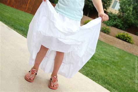 Diy Tiered Maxi Skirt Girls And Womens Sizing