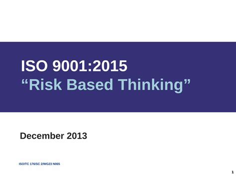 (PDF) ISO 9001:2015 “Risk Based Thinking”softwareict.aicqna.it/files ...