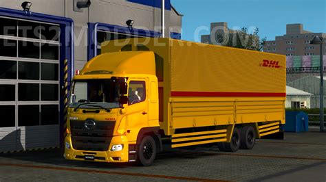 Skin Dhl Hino Truck V Rtgd By Kupril Ets Mod Indonesia