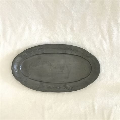 Imperial Zinn B G Art Nouveau Large Oval Pewter Fish Etsy