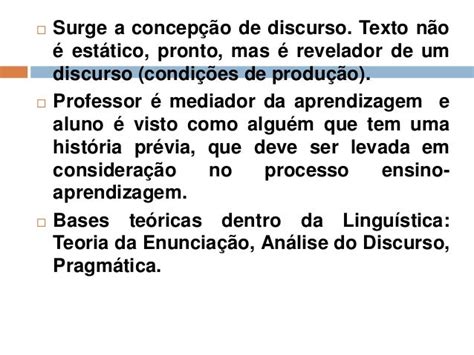 As Concepções De Ensino E De Linguagem