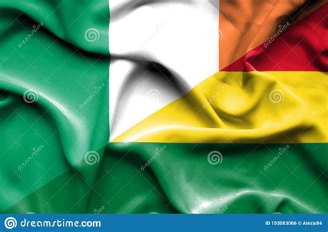 Bandera Que Agita De Bolivia Y De Irlanda Stock De Ilustraci N