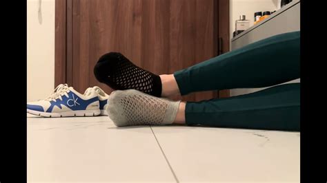 Calvin Klein Shoeplay With Seethrough Mismatched Socks Youtube