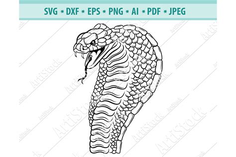 Cobra Cut Files For Silhouette King Cobra Png Eps Cobra Vector Cobra