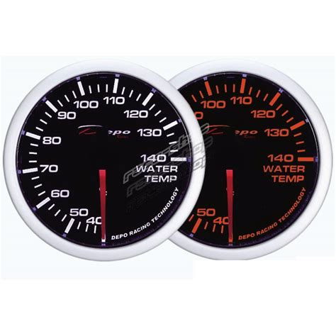 Depo Racing Gauge Water Temp White And Amber Series Race Shop Sk