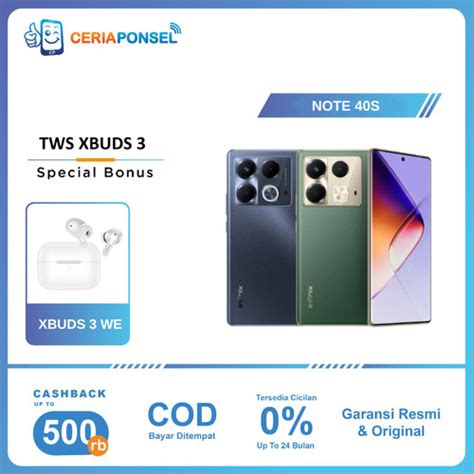 Promo Infinix Note 40s 4G 8 256GB Helio G99 Ultimate Garansi Resmi