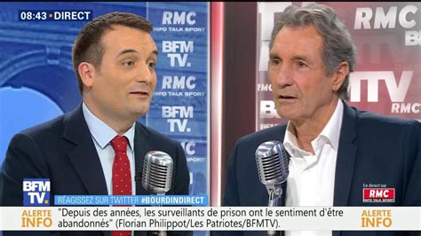 Florian Philippot Face Jean Jacques Bourdin En Direct