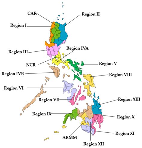 Philippine Map With Regions