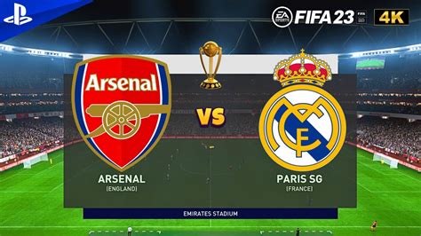 Fifa 23 Arsenal Vs Real Madrid Season Match Online Friendly Match