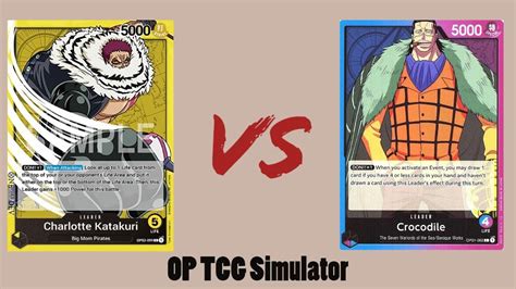 OP03 One Piece Card Game Katakuri Vs Crocodile This Board OP