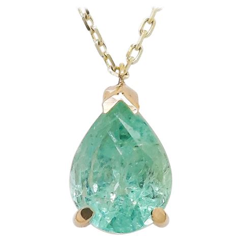 1.02ct Natural Emerald Pendant at 1stDibs